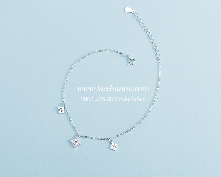 Lắc chân bạc nữ sang chảnh LCNU73