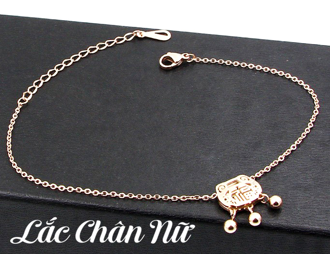 Lắc chân Titan vàng đẹp LCN164